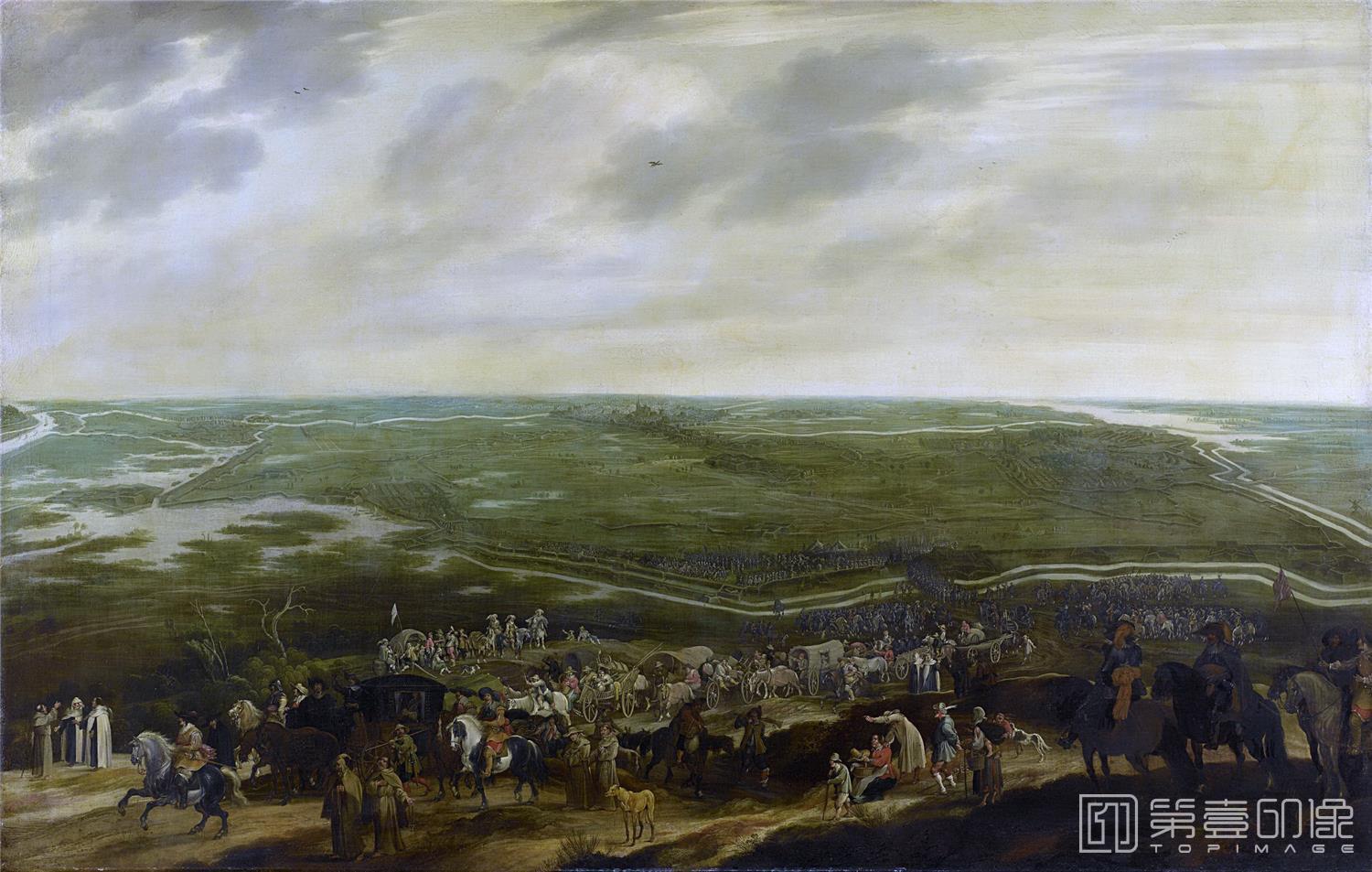 油画-荷兰阿姆斯特丹国家美术馆-Hillegaert Pauwels van De aftocht van het Spaanse garnizoen na de overgave van ’s-Hertogenbosch 17 september 1629